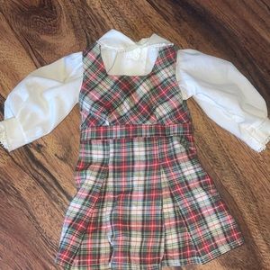 Pleasant Company American Girl Molly Molly’s School Plaid Jumper Outfit Dress